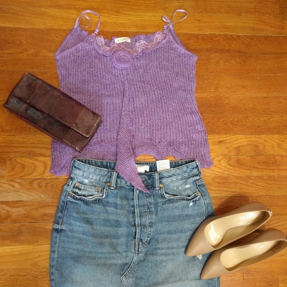 Beautiful Purple Crochet Top - Picture 7 of 10